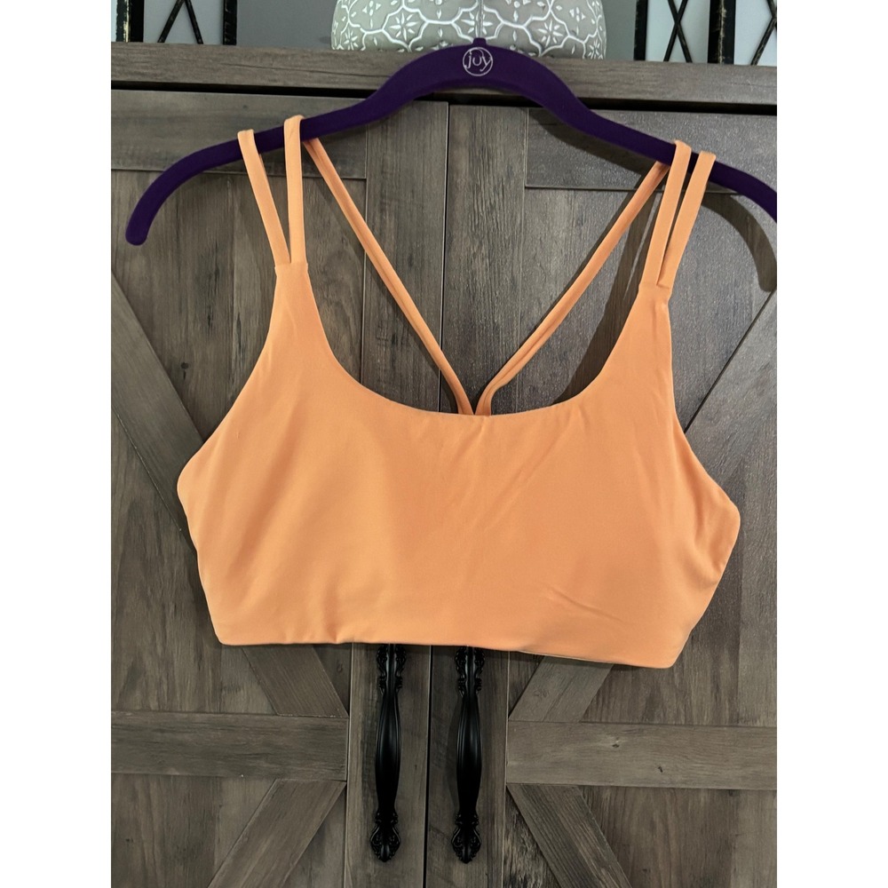 Paragon Fitwear Peach Apricot Multi Strap Back Sports Bra Large